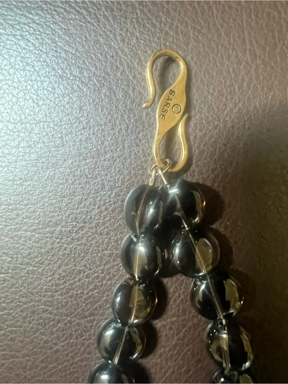 Studio Barse Necklace Two-Strand Multi-stone Beaded Brown Tan Orange
